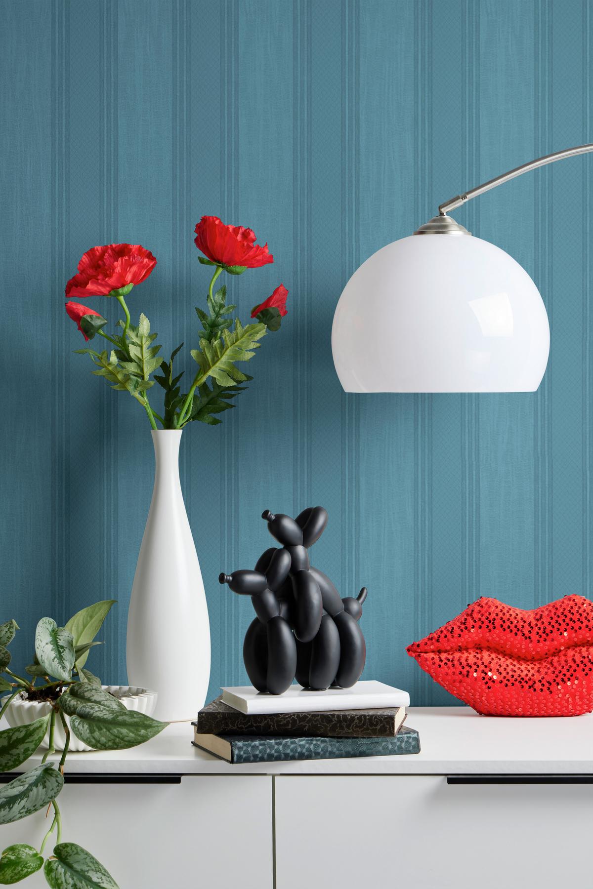 Dekohund Katja - Schwarz, KONVENTIONELL, Kunststoff (24/10,5/24cm) - Luca Bessoni