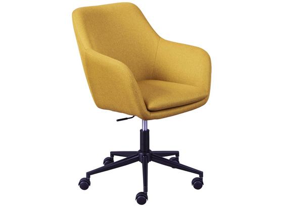 Drehstuhl Workrelaxed B: 61,5 cm Curry - Currygelb/Schwarz, Basics, Textil/Metall (61,50/83,50-91/63cm) - Livetastic Drehstuhl Workrelaxed B: 61,5 cm Curry - Currygelb/Schwarz, Basics, Textil/Metall (61,50/83,50-91/63cm) - Livetastic