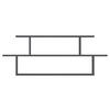 Wandregal Seneca - Anthrazit, Design, Holzwerkstoff (120/44,6/14,6cm) - MID.YOU