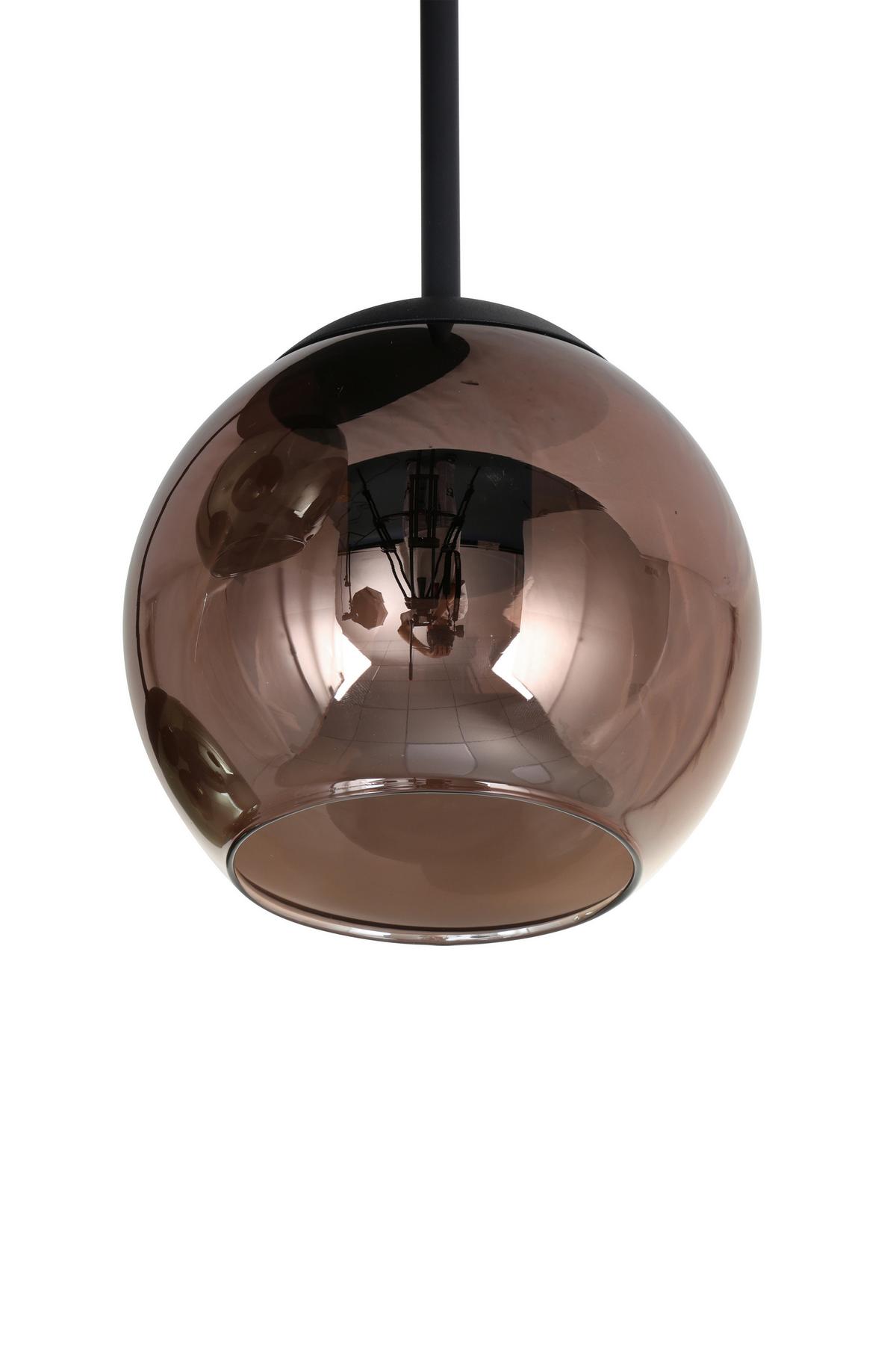 Deckenleuchte Gren - Blau/Rot, MODERN, Glas/Metall (34.5/40,5cm)