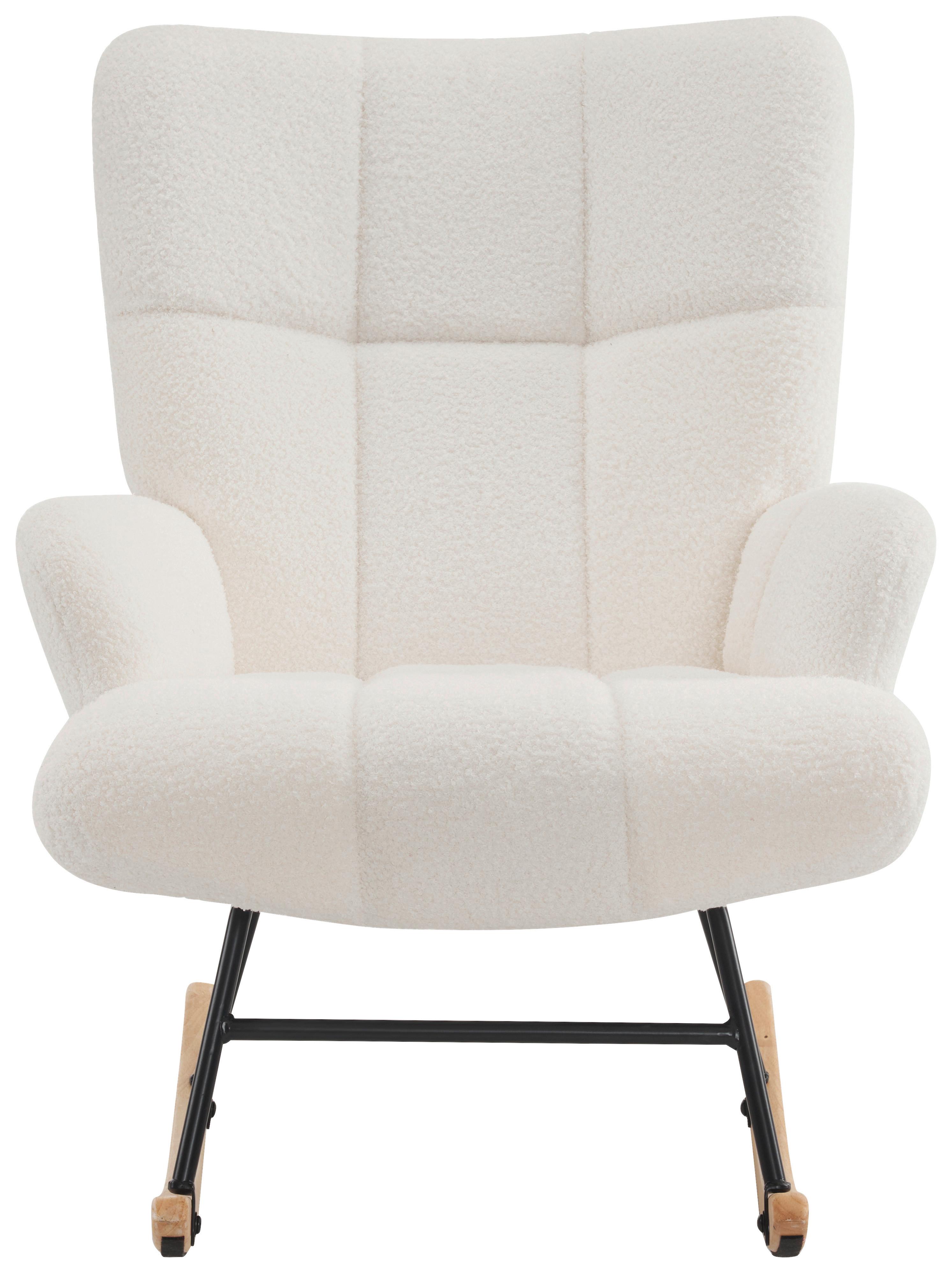 Schaukelstuhl Omar - Beige, MODERN, Holz/Textil (67/85cm) - P & B