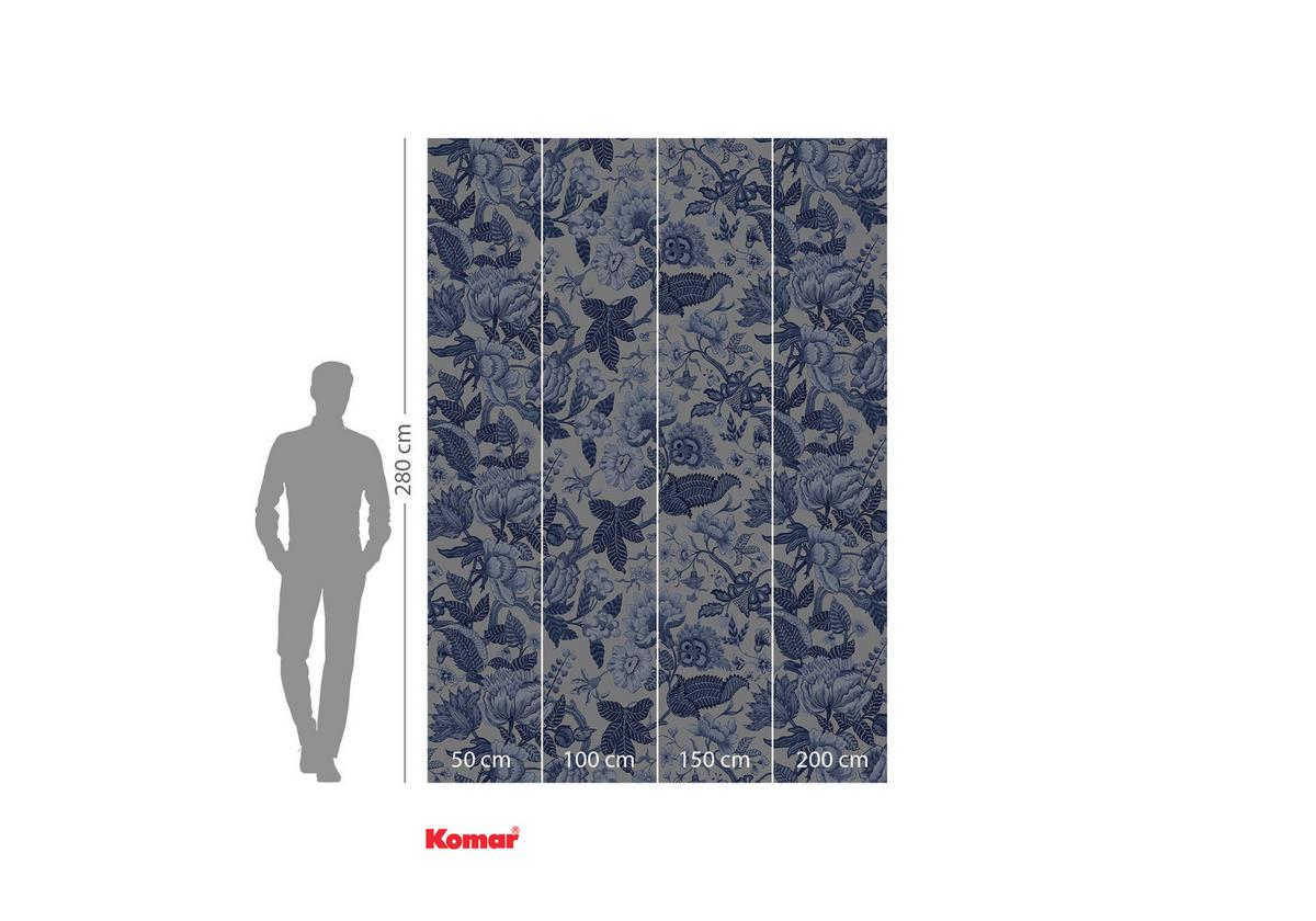Fototapete Inx4-034 Bleuet - Blau/Weiß, Trend (200/280cm) - Komar