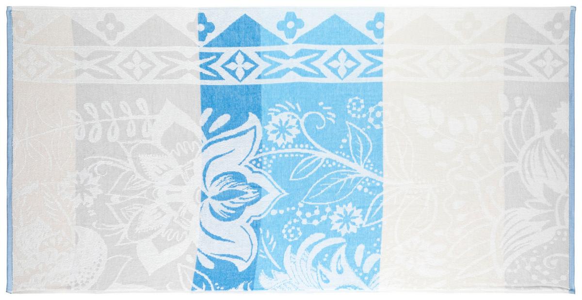 Strandtuch Summertime - Blau/Beige, MODERN, Textil (75/150cm) - Luca Bessoni