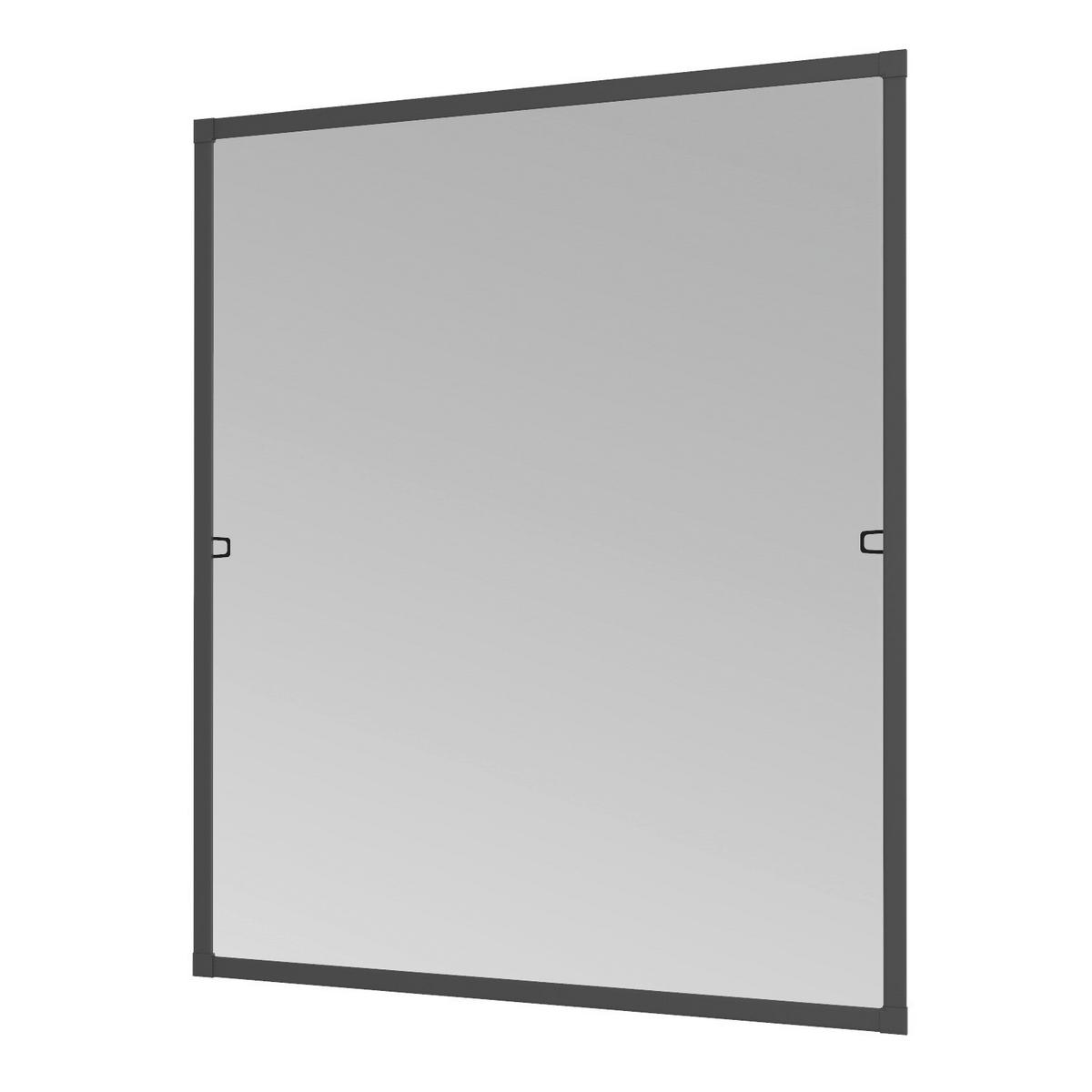 Fliegengitter Fenster 130x150 Cm Anthrazit - Anthrazit, Basics, Metall (130/150cm)