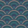 Vliestapete 118727 - Blau/Multicolor, Basics, Papier/Kunststoff (52/1000cm)