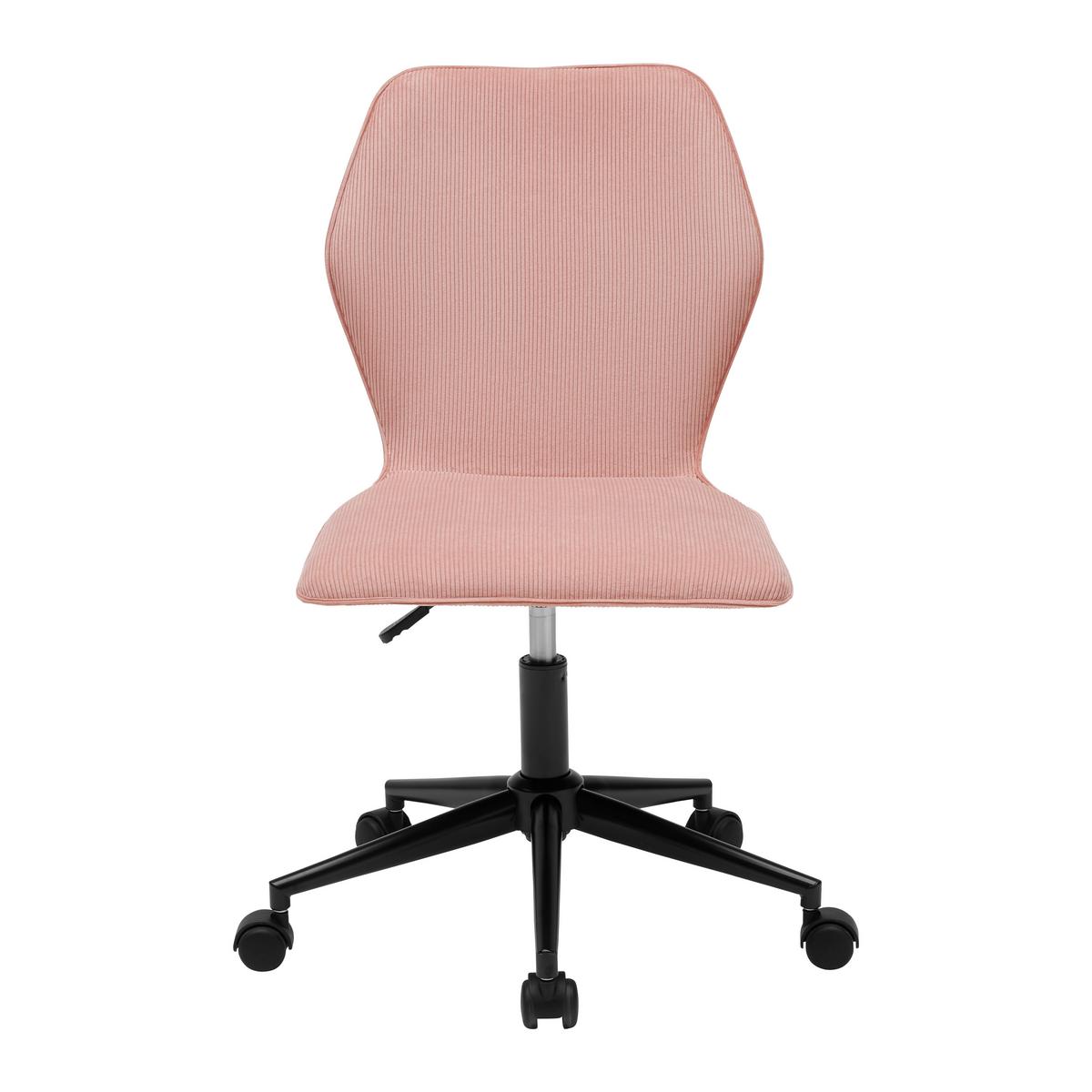 Otočná židle LUIGI -EXKLUSIV- - pink/růžová, Moderní, kov/textil (49/84-94/54cm) - Mömax