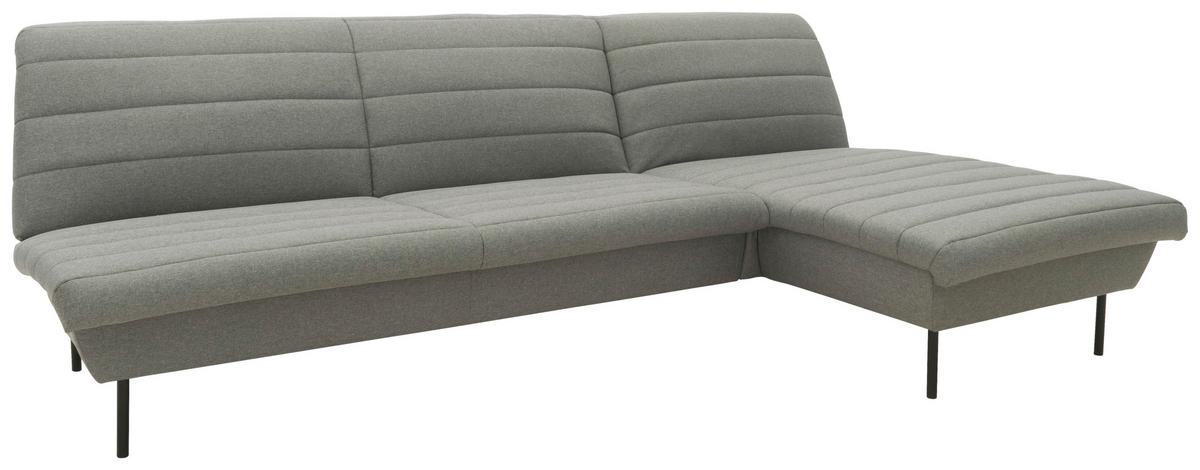 Ecksofa Looks Ix Graubraun - Graubraun/Schwarz, Design, Textil (274/168cm) - LOOKS by W.Joop
