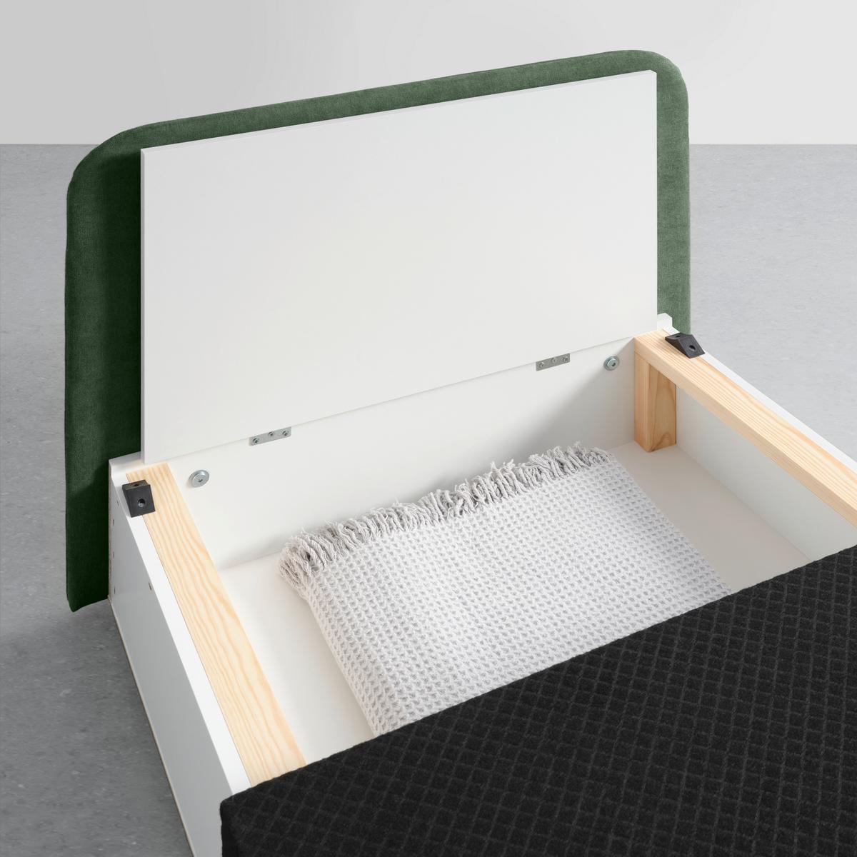 Rozkládací křeslo MODENA, olivově zelená - černá/přírodní barvy, textil/plast (89/88/90cm) - Based