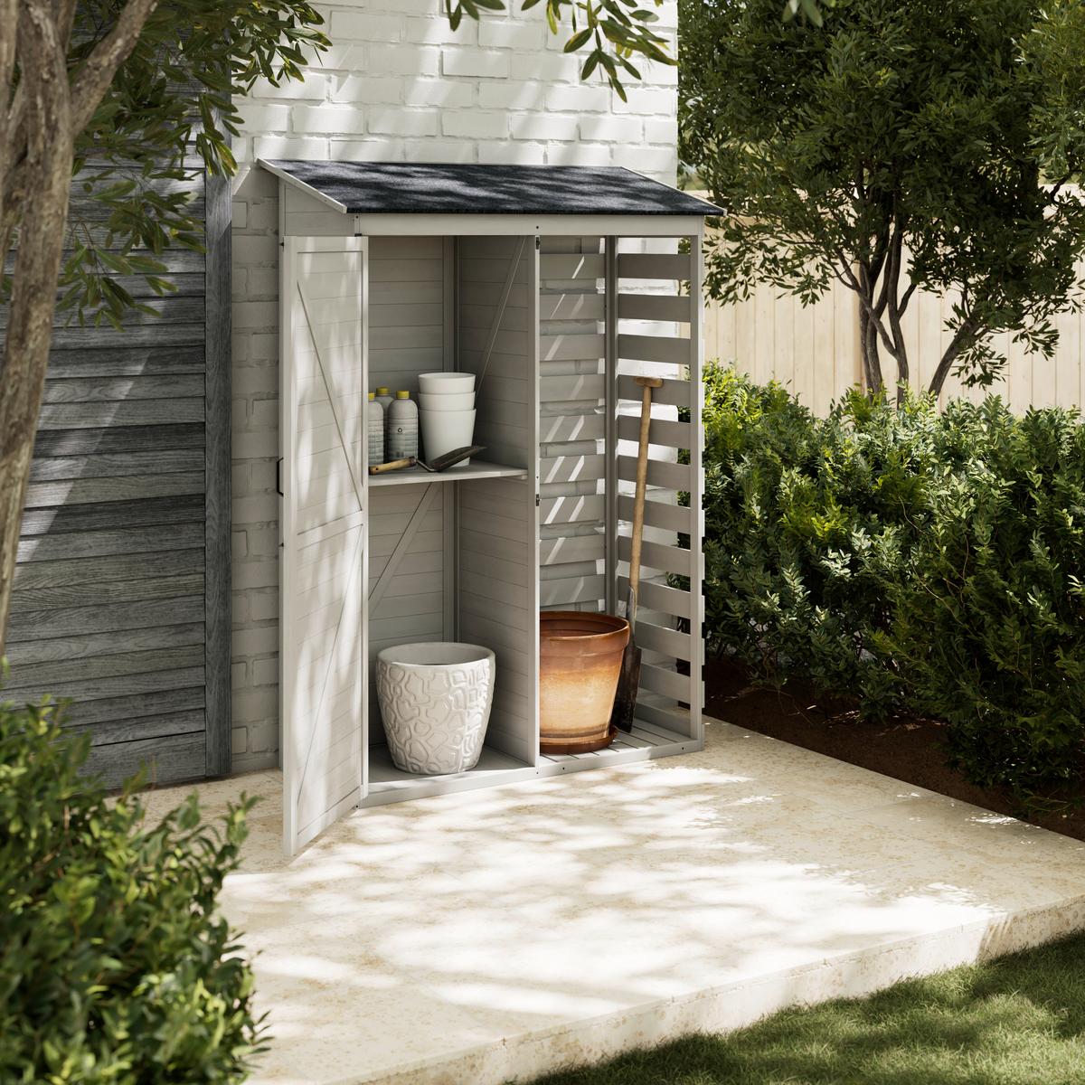 NÁŘAĎOVNA VERA - bílá, Moderní, dřevo (130/55/180cm) - Bessagi Garden