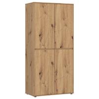 Kleiderschrank Zapato Eichefarben B: 92cm - Eiche Artisan, MODERN, Holzwerkstoff (92/199,9/55cm)