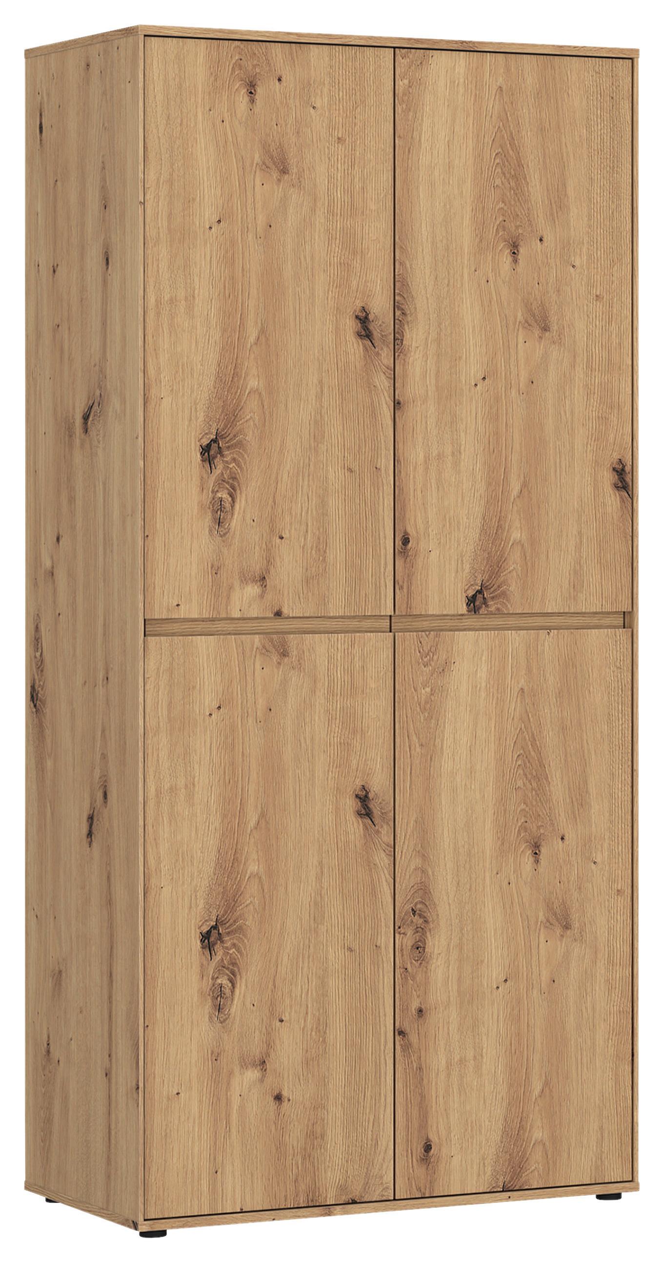 Kleiderschrank Zapato Eichefarben B: 92cm