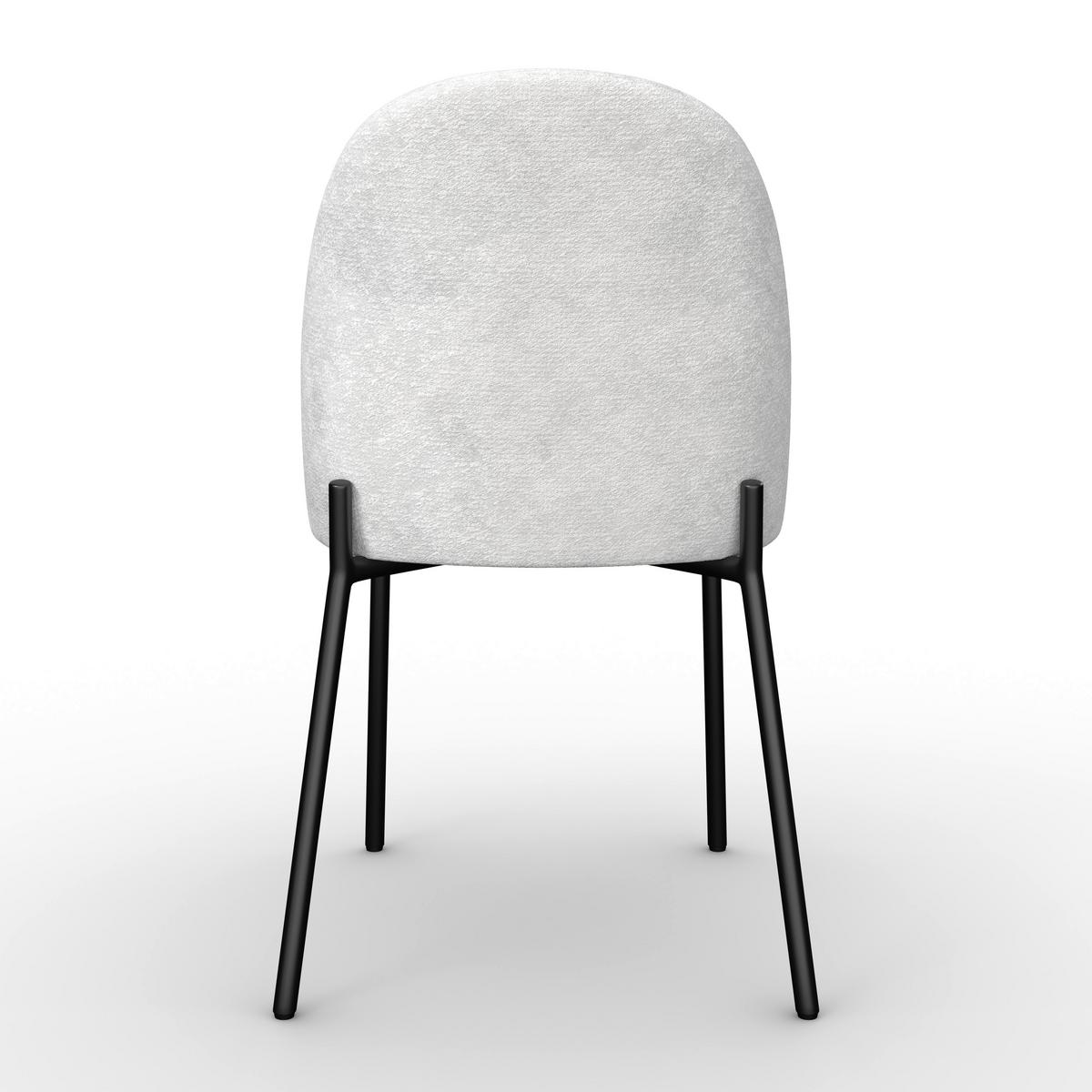 ŽIDLE ELORA - šedá/černá, Moderní, kov/textil (48/86/56cm) - Bessagi Home