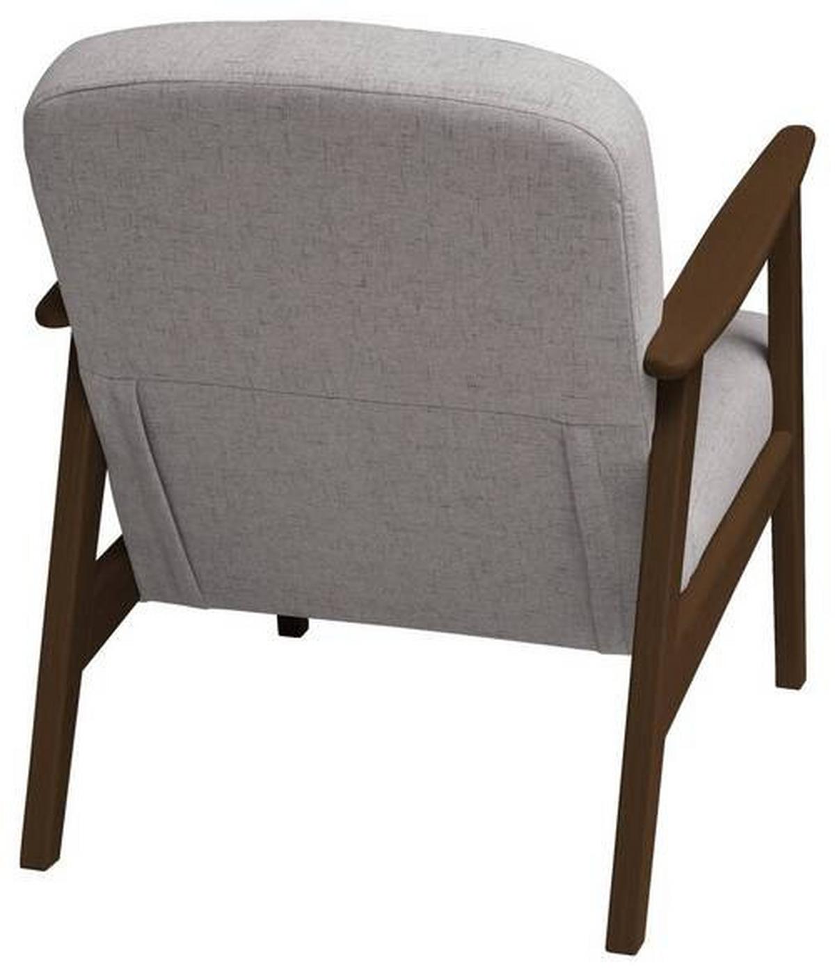 Sessel Retro - Dunkelbraun/Beige, Natur, Holz/Textil (63/78/78cm) - Livetastic