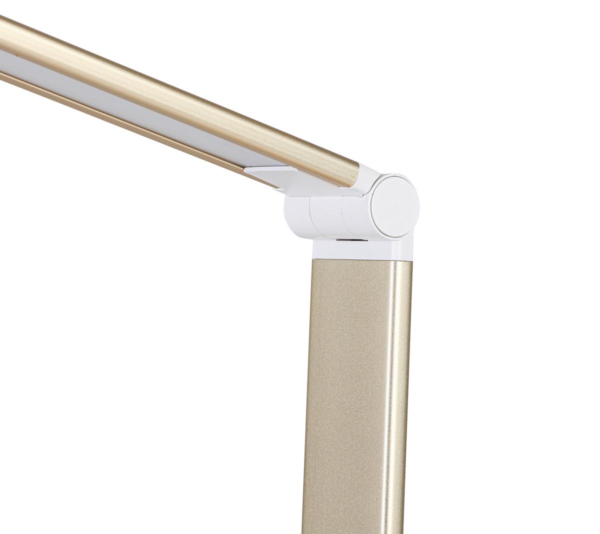 LED LAMPA NA PSACÍ STŮL MULTI - bílá/barva růžového zlata, Moderní, kov/plast (33/10,5/37-66cm) - Mömax