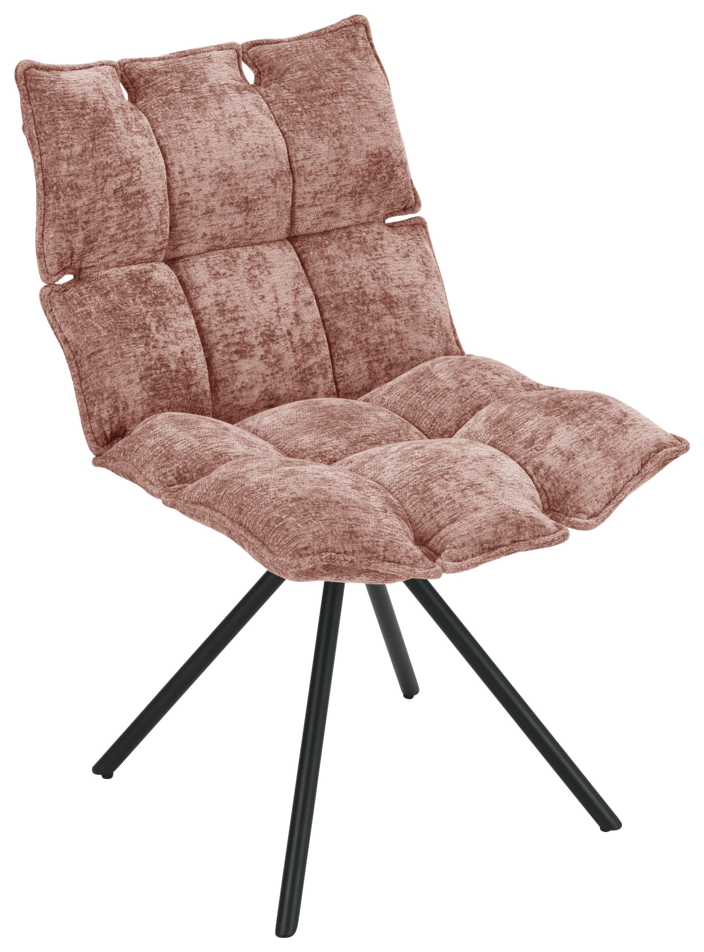 ŽIDLE CARLA - růžová/černá, Trend, kov/dřevo (57/86/66cm) - Mömax