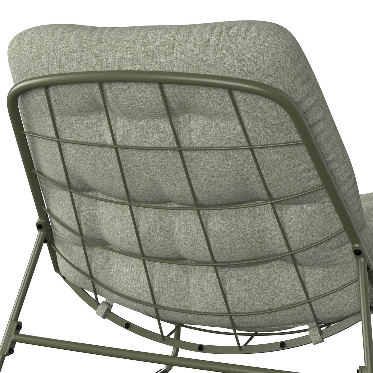 SADA NA BALKON ARMY - zelená, Moderní, kov/textil (100/80,5/83cm) - Mömax