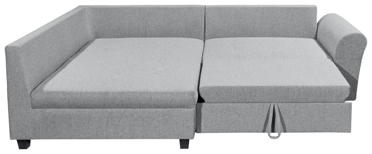 Ecksofa Liz Grau S: 175x252 Cm - Schwarz/Grau, MODERN, Textil (175/252cm) - Livetastic