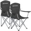 Campingsessel 2-tlg. Set, Inkl. Tragetasche, B: 86 Cm - Silberfarben/Schwarz, Basics, Textil/Metall (86/97/54cm) - Modante