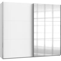 Schwebetürenschrank B: 250 Cm Level, Weiß - Weiß, MODERN, Holzwerkstoff (250/216/65cm) - MID.YOU
