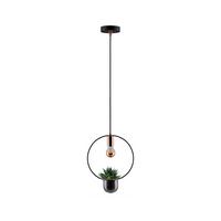 Hängeleuchte Neordic Tasja H: 110 cm 1-Flammig, dimmbar - Schwarz/Kupferfarben, Design, Glas/Metall (30cm) - Paulmann
