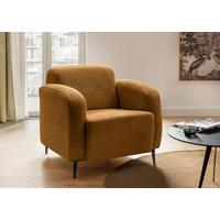 Sessel Marone Goldfarben B: 85cm - Goldfarben/Schwarz, MODERN, Textil (85/76/90cm) - Livetastic