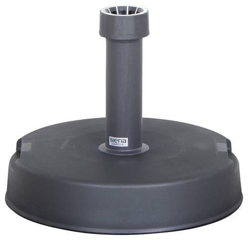 Schirmständer Kunststoff / Beton Für Dm 1.8-3,8 Cm - Anthrazit, KONVENTIONELL, Kunststoff/Stein (40/9/40cm) - Siena Garden