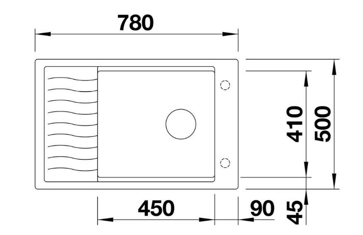 Granitový dřez Blanco ELON XL 6 S - antracitová, Moderní, kámen (78/50/19cm) - Blanco