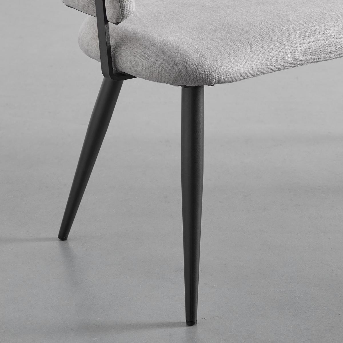 Lavice NINO svěle šedá - šedá/černá, Moderní, kov/dřevo (120/80/58cm) - Bessagi Home