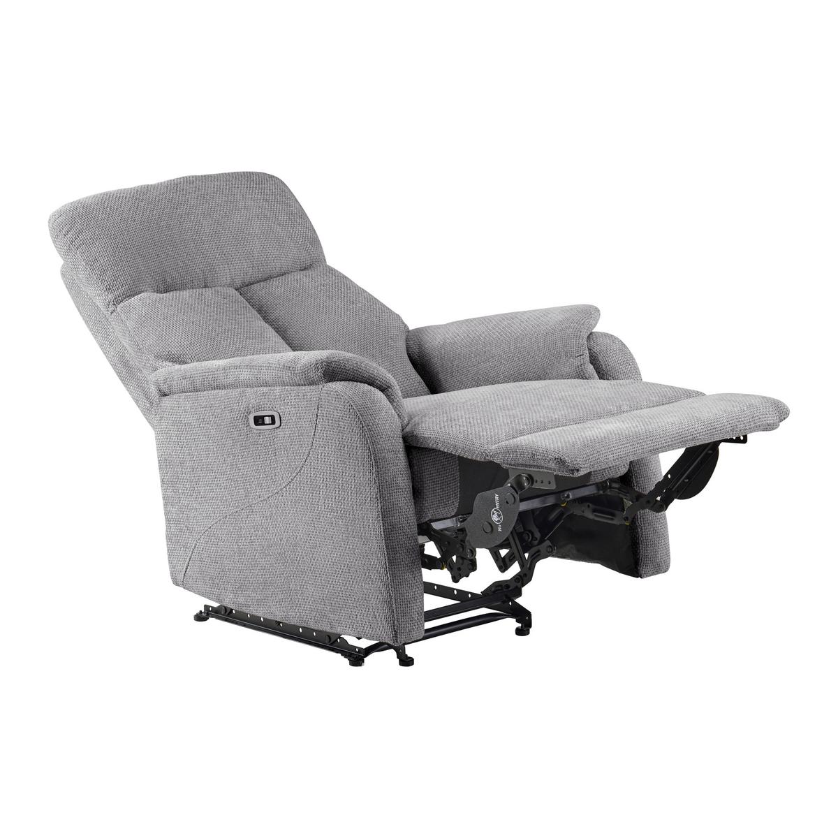 Relaxačné kreslo JOHNSY, antracitová - čierna/antracitová, Modern, kov/textil (75/106/91cm) - Mömax