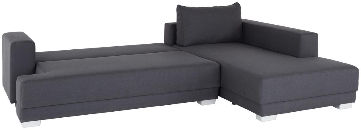 Ecksofa mit Bettkasten Anthrazit inkl. Zierkissen - Anthrazit/Gelb, MODERN, Holz/Holzwerkstoff (300/220cm)