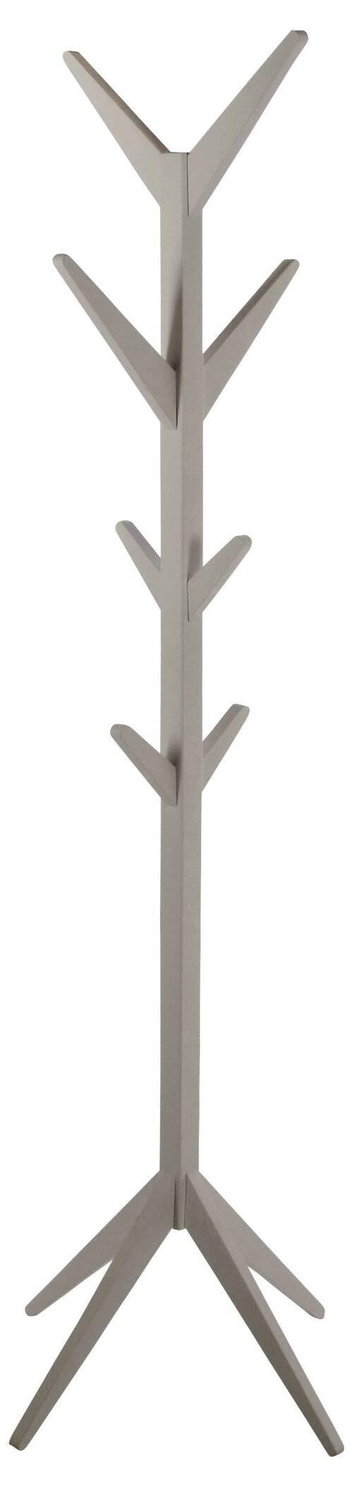 Vešiak ASCOT sivá - sivá, kompozitné drevo (42/178/42cm)