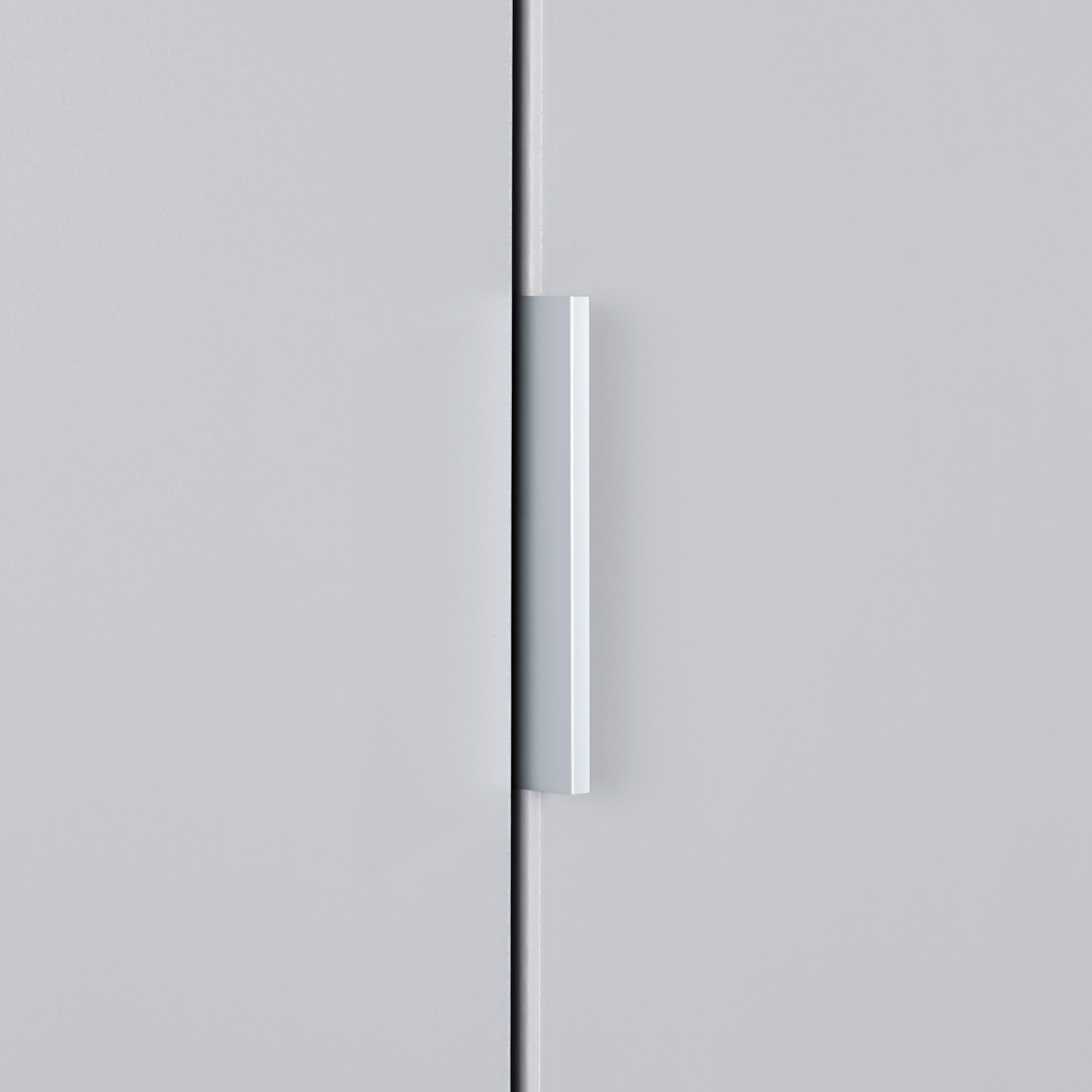 Drehtürenschrank 271 cm Alabama, Hellgrau - Hellgrau, MODERN, Holzwerkstoff (271/229/54cm)