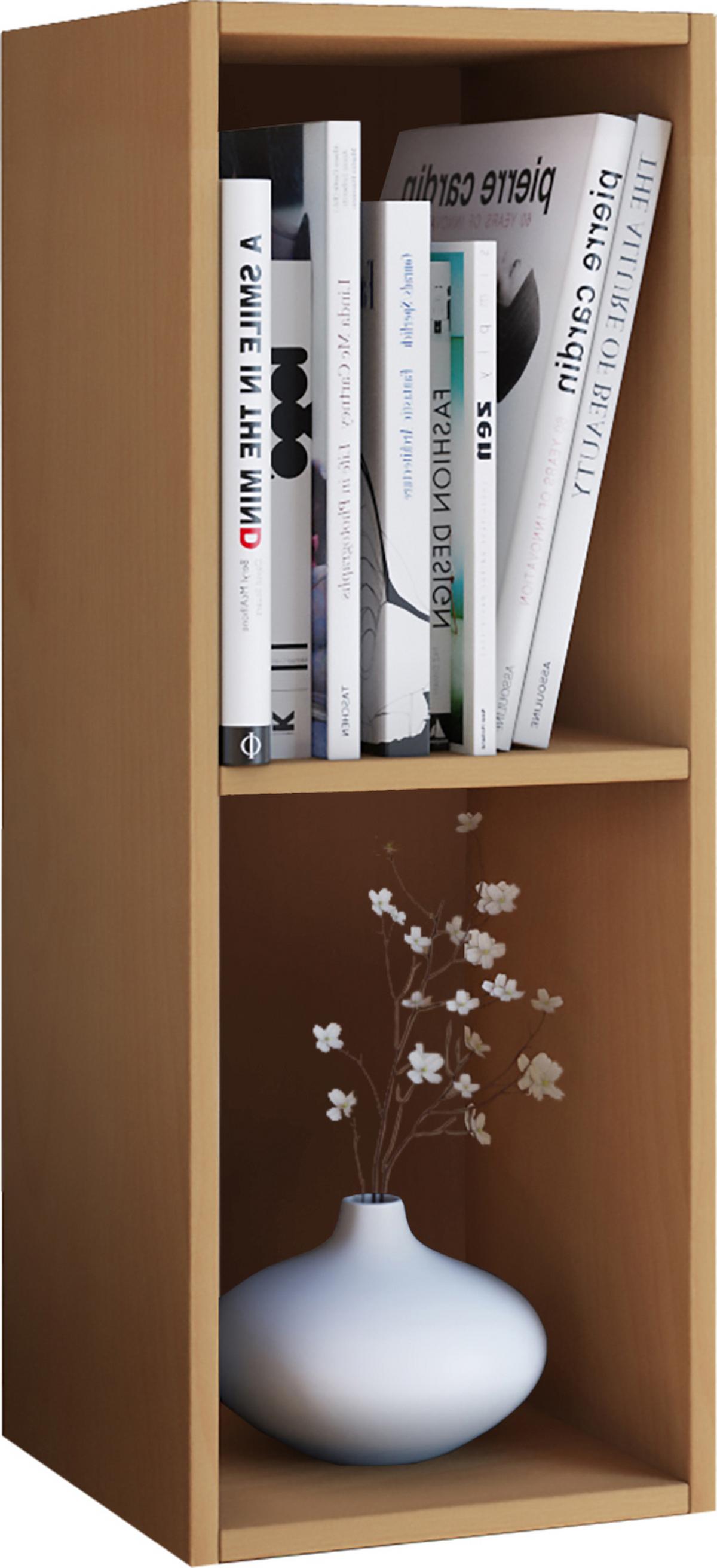 DVD-Regal Mit 2 Fächern Mendas B: 34 cm Buche Dekor - Buchefarben, Basics, Holzwerkstoff (34/72/30cm) - MID.YOU
