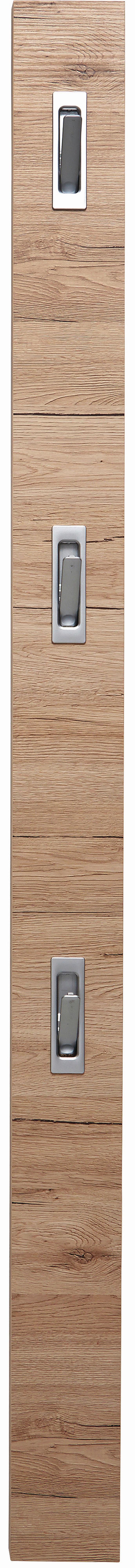 Garderobenpaneel Eiche Dekor Mit 3 Haken B: 12 cm - Hellbraun/Erlefarben, MODERN, Holzwerkstoff (12/175/2,8cm)