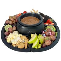 Schokoladenfondueset Sf 430 - Schwarz, Basics, Kunststoff (36/12/36cm) - Silva Homeline
