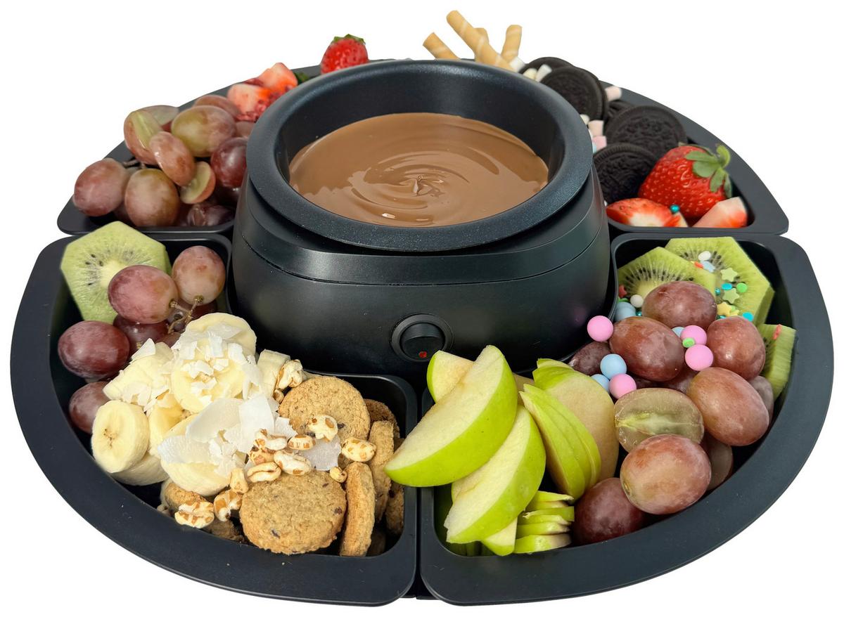 Schokoladenfondueset Sf 430 - Schwarz, Basics, Kunststoff (36/12/36cm) - Silva Homeline