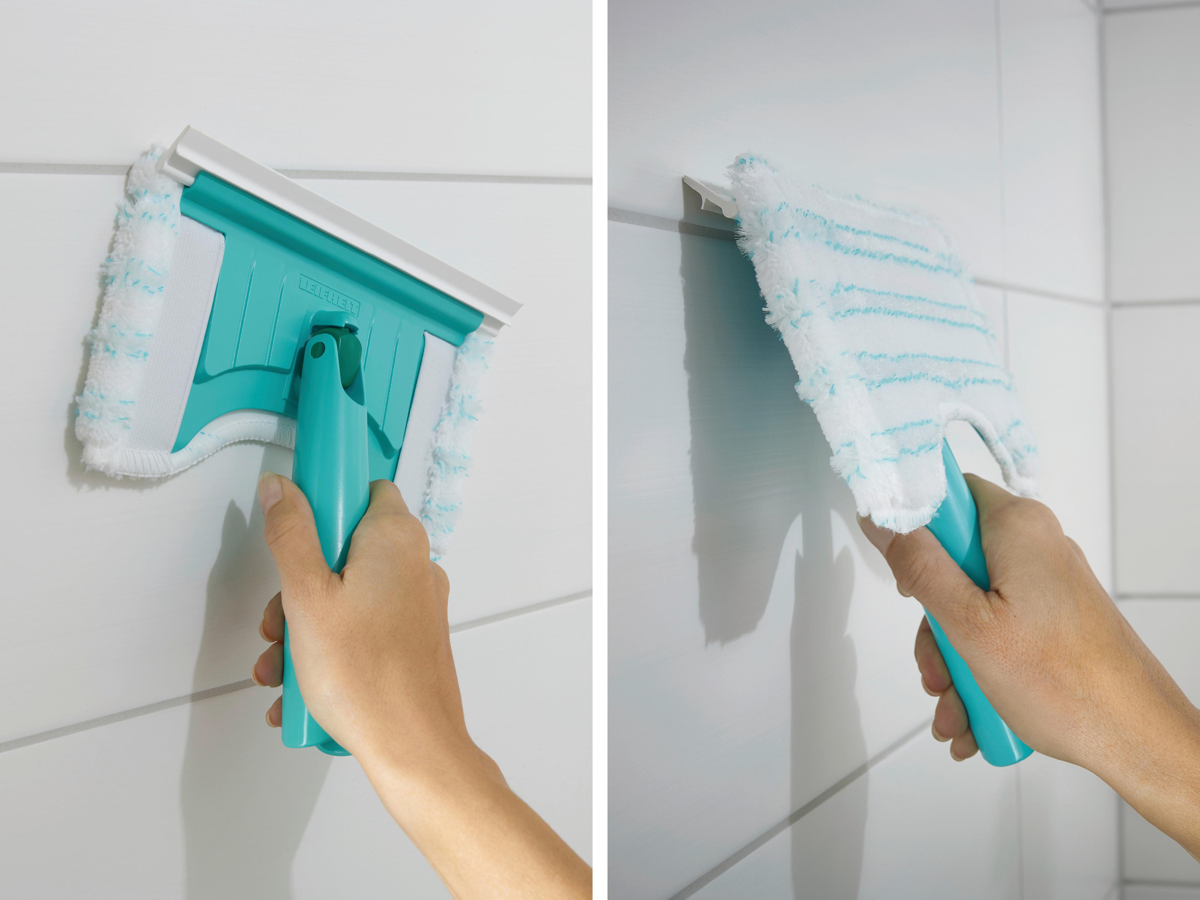 Fliesen- und Wandwischer 41701 Bath Cl. Micro Duo - Türkis, Basics, Kunststoff/Textil (20cm) - Leifheit