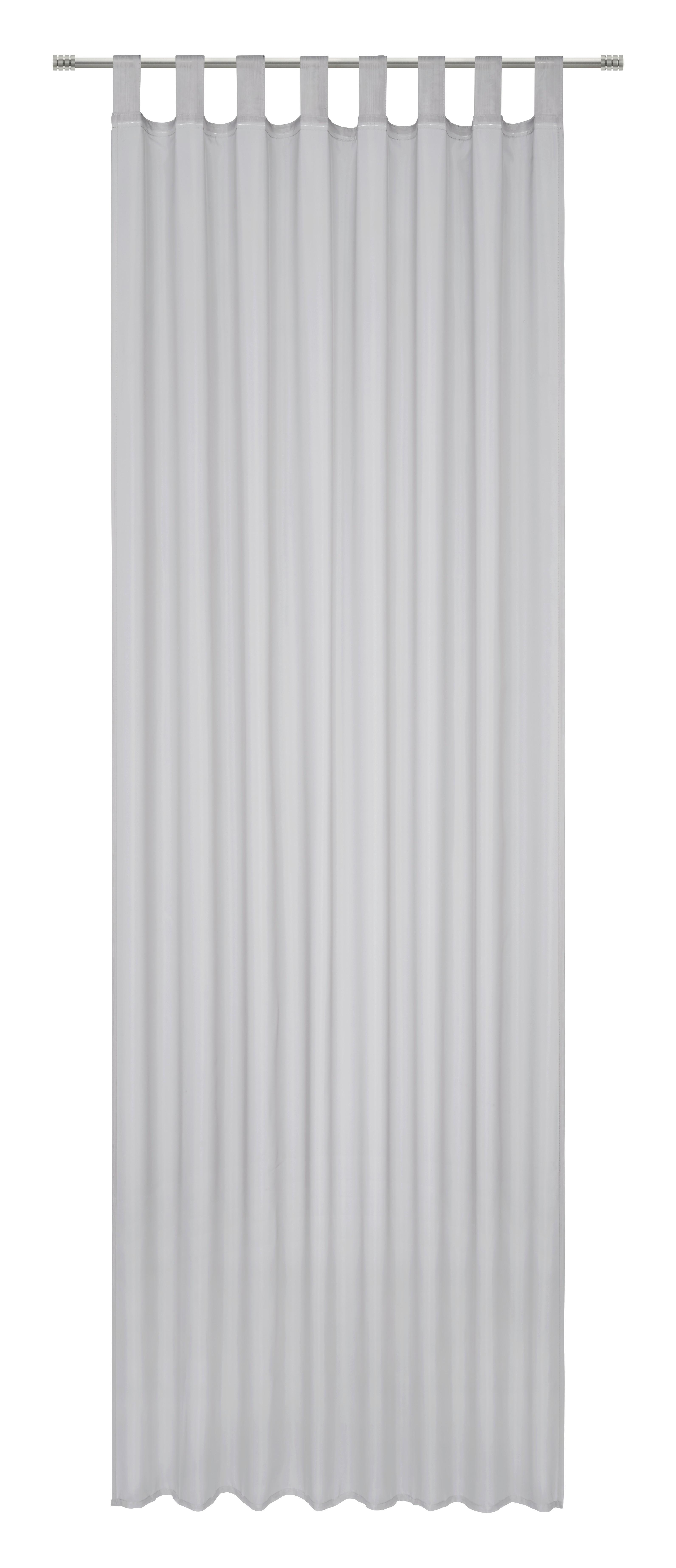 Závěs s poutky Hanna, 140/245cm, šedohnědá - šedohnědá, textil (140/245cm) - Based