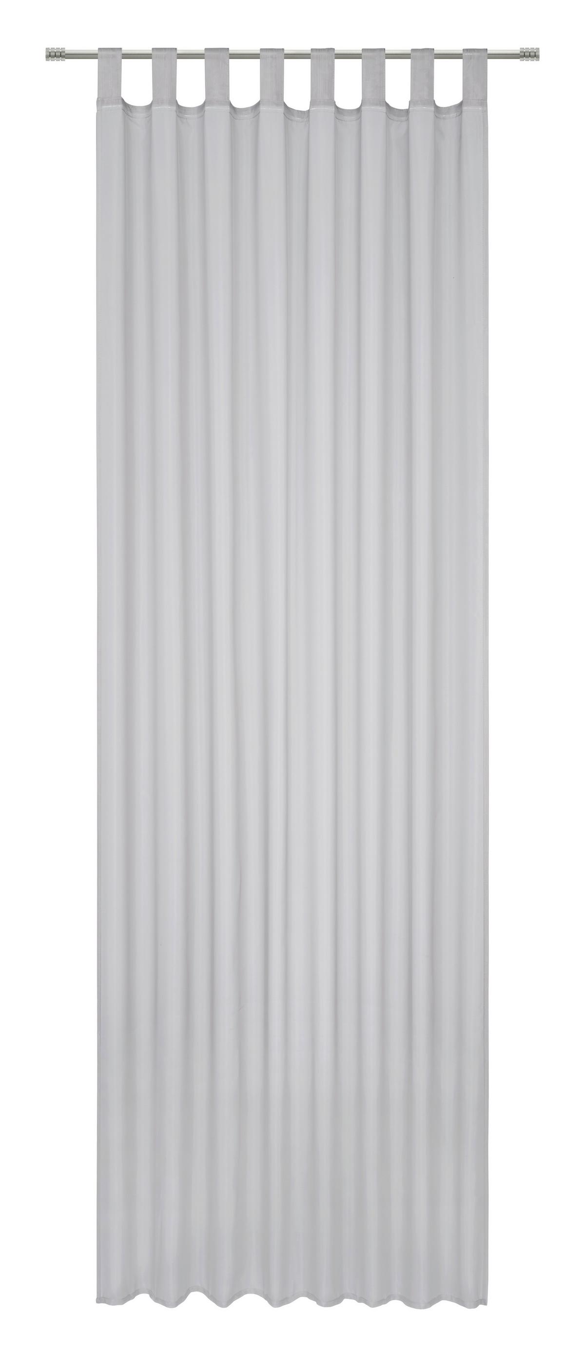 Závěs s poutky Hanna 2ks/bal.,140/245cm - šedohnědá, textil (140/245cm) - Based