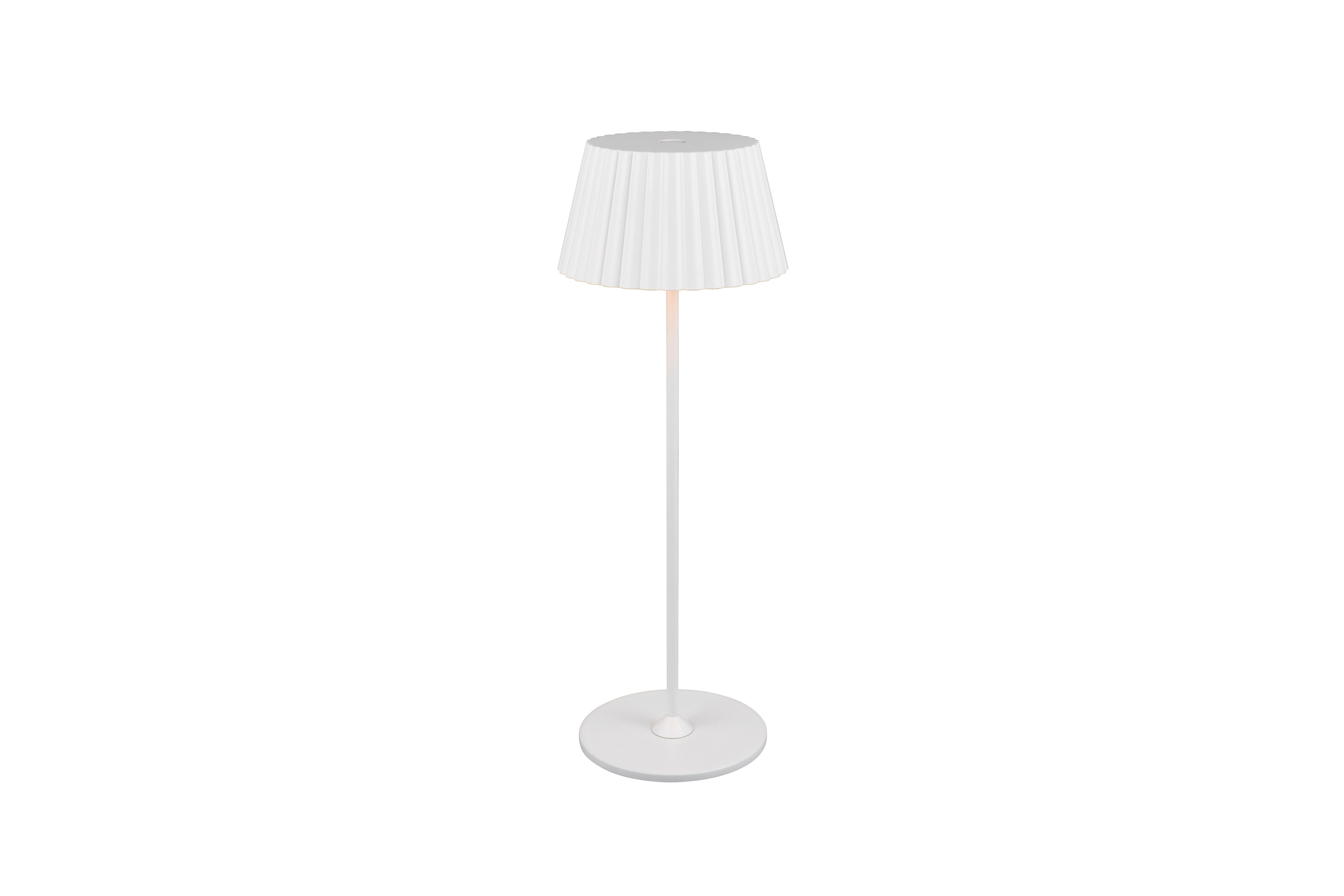 Akku-Tischleuchte R57706131 Suarez - Weiß, KONVENTIONELL, Metall (13,5/39,1cm)