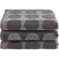 Handtuchset Ulli - 3er Pack - Grau, MODERN, Textil (50/90cm) - Luca Bessoni