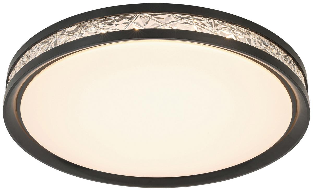 Led Mennyezeti Lámpa Lejla - fekete/áttetsző, Modern, műanyag/fém (50/7cm) - Luca Bessoni
