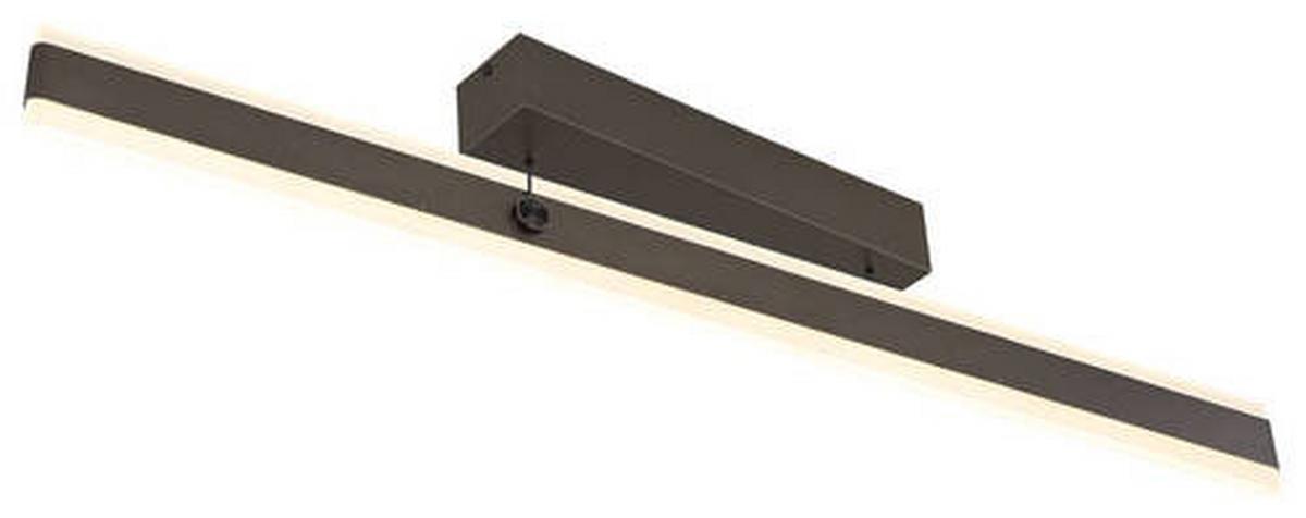 LED-Hängeleuchte 67161-36 - Titanfarben/Opal, Design, Kunststoff/Metall (96/7,5/170cm) - Globo