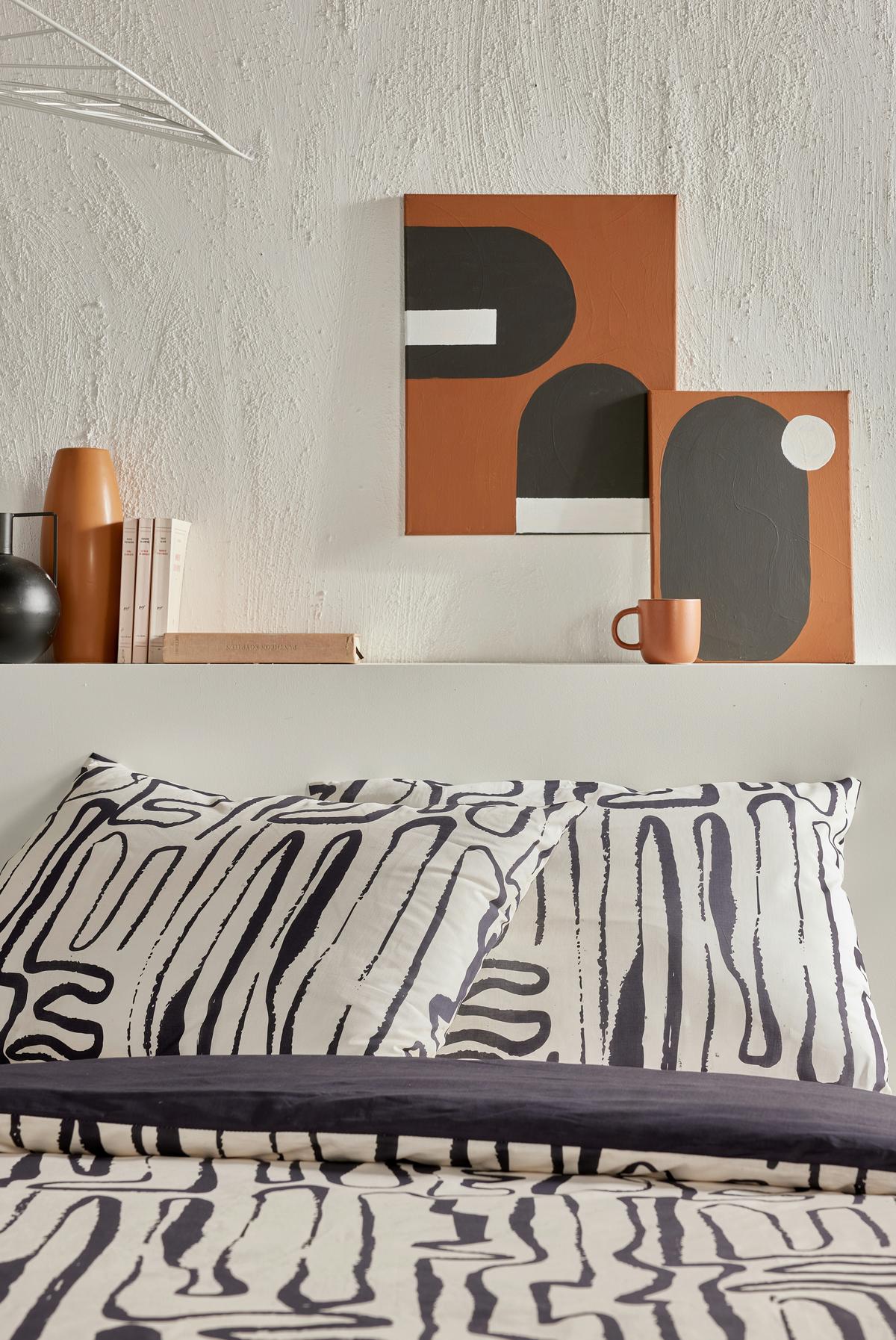 POVLEČENÍ SUNSHINE - černý chrom, Moderní, textil (140/200cm)