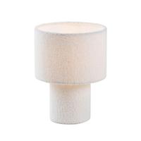 STOLNÁ LAMPA STOFLI - biela/prírodná farba, Modern, kov/textil (19/25cm) - Mömax