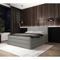 Boxspringbett Castel K - Schwarz/Grau, MODERN, Holz/Holzwerkstoff (160/200cm) - MID.YOU