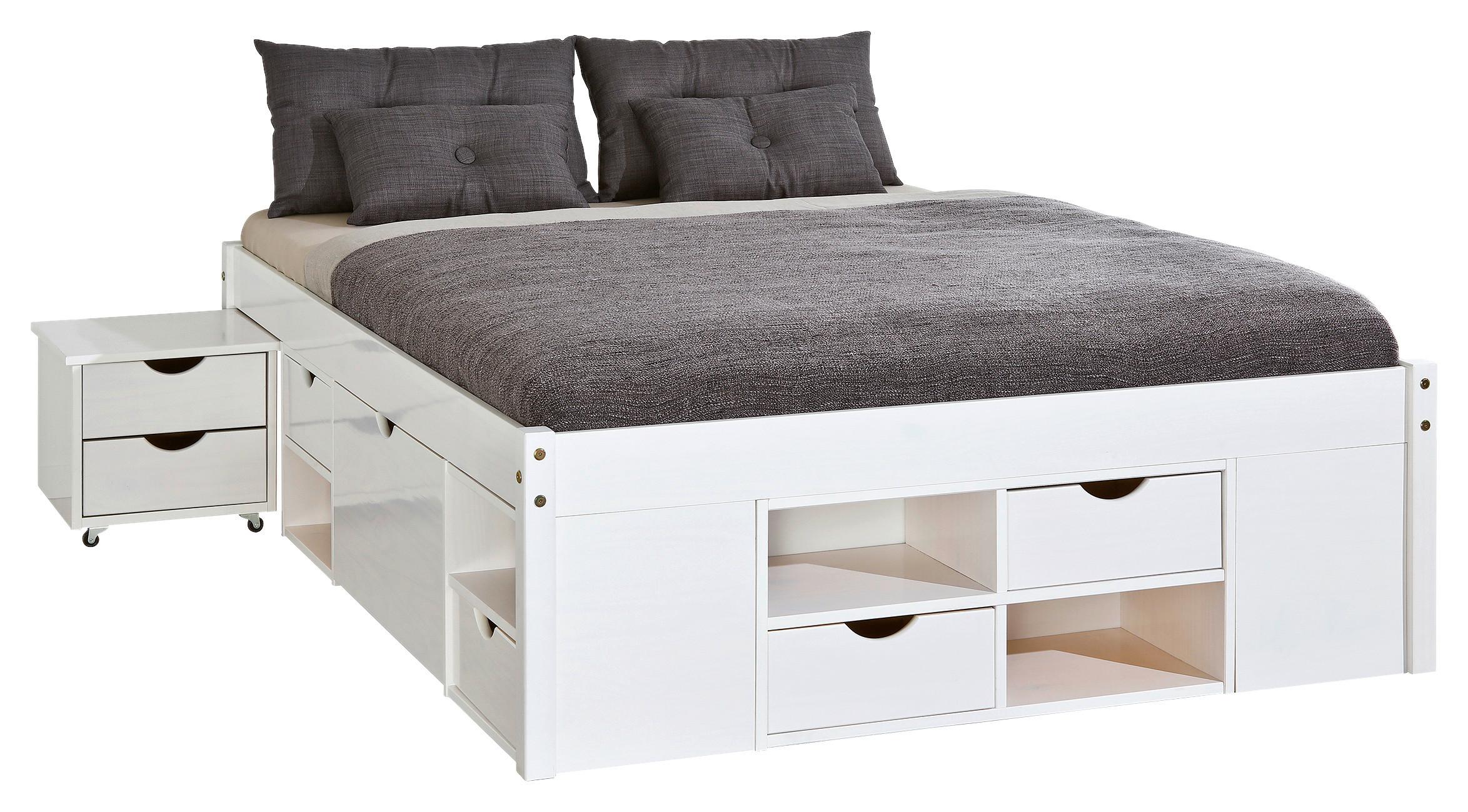 Tárolós Ágy Till 180/200 Cm - fehér, Konventionell (180/200cm) - MID.YOU