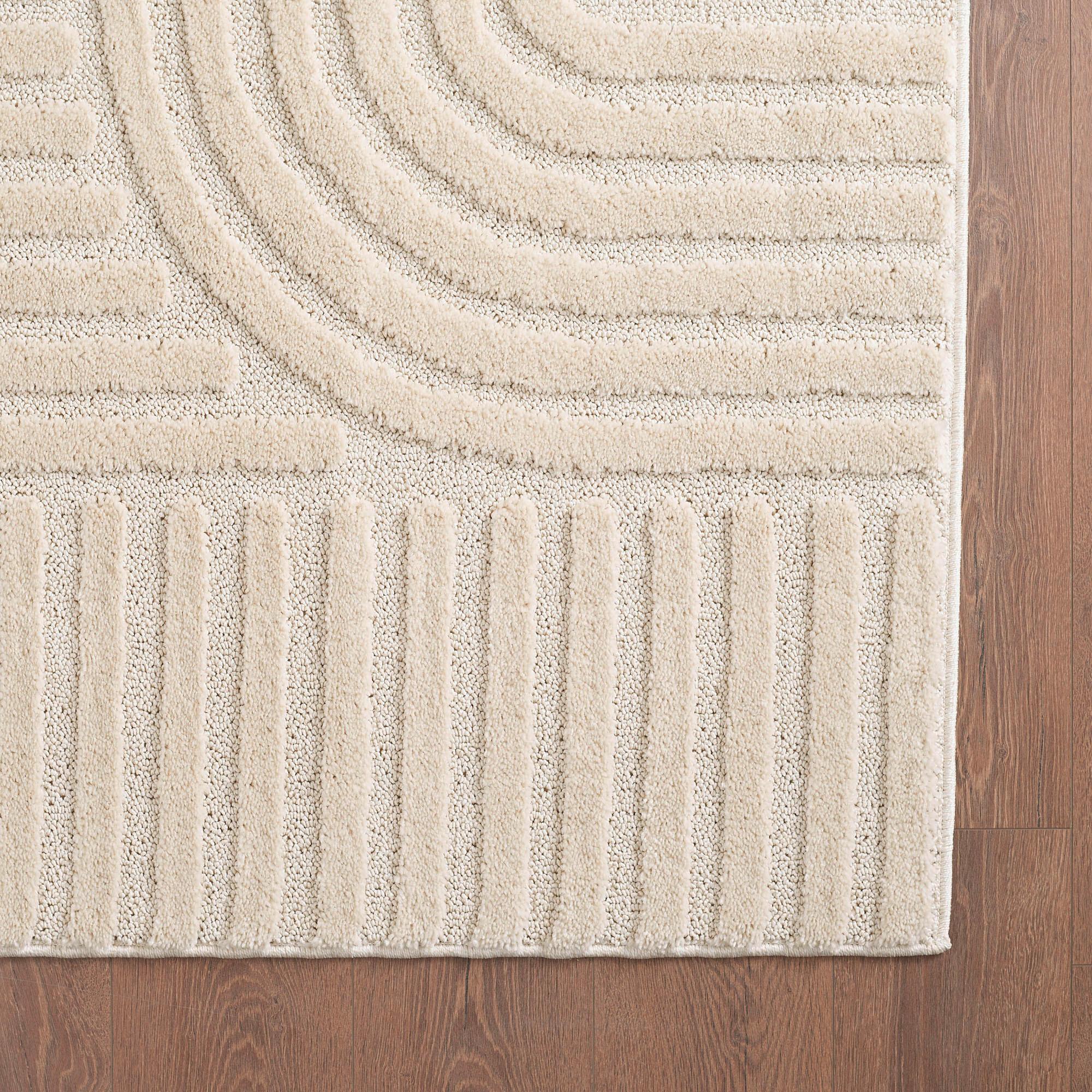 Hochflorteppich Art 160 X 160 1121 Cream - Creme, Basics, Textil (160cm) - Novel