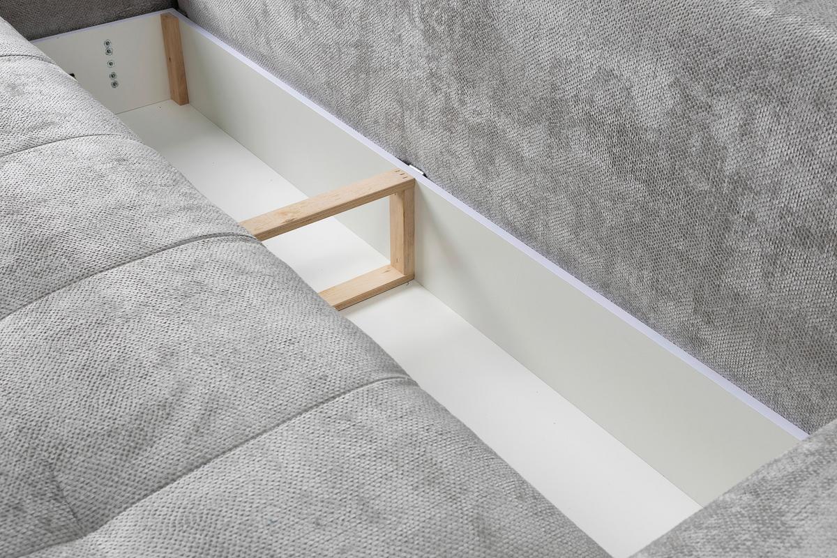 Schlafsofa Elma Sandfarben B: 280cm - Sandfarben/Schwarz, KONVENTIONELL, Holz/Holzwerkstoff (280/73-93/107cm) - MID.YOU