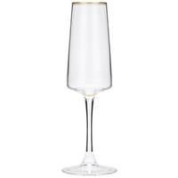 CHAMPAGNERGLAS WINONA - Klar/Goldfarben, Basics, Glas (4.5/22.5cm) - Luca Bessoni